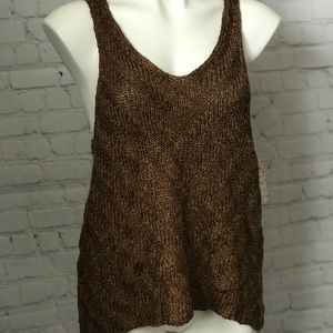 Free People chevron sleeveless sweater